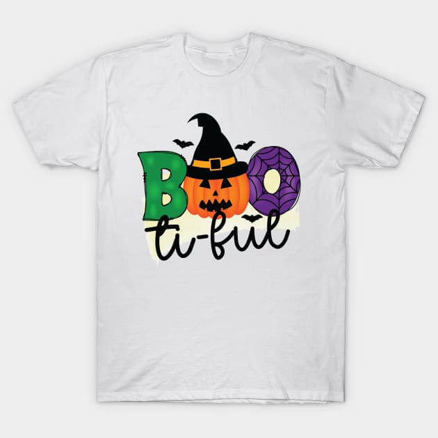 Boo-tiful - Happy Halloween T-Shirt by RainbowJoy